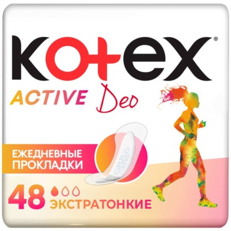 Kotex pads daily Active, 48 pcs.