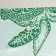 The bathroom curtain "Underwater World", 180 × 180 cm, green color