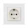 Single Tot Matte Glass, 16 a, hidden, with salary, glass, white