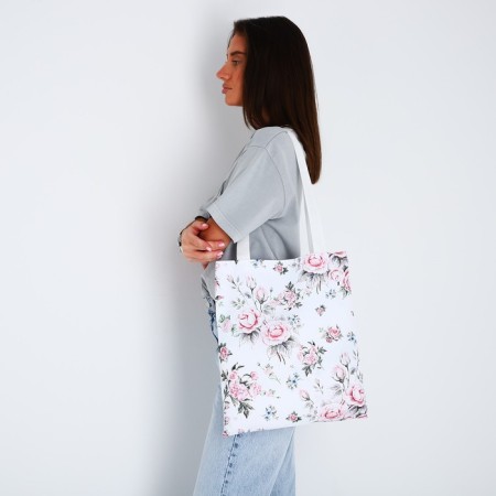 Bag Schoper "Rose", 35x0.5x40 cm, Department without lightning, without lining, white-2