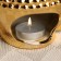 Aroma lamp - a stand for incense "Buddha" 12x10cm, gold