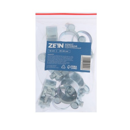 The clamp zein English, diameter 26-28 mm, width 18 mm, galvanized-9