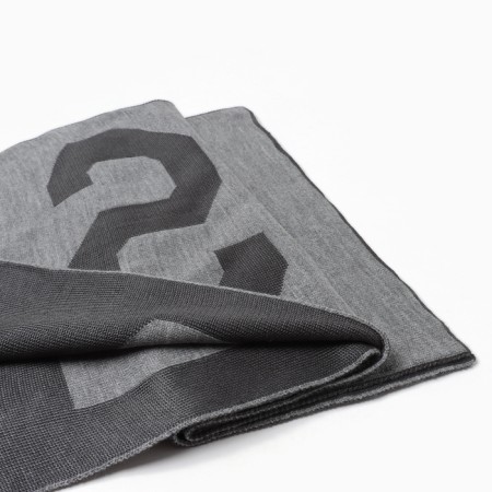 Female Bilateral Mist Gray Scarf, size 47*226cm-5