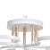 Linda chandelier 5x60W E27 white, gold 55x55x23cm