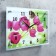 Carty clock is wall, series: flowers, "butterfly on the flower", 25x35 cm