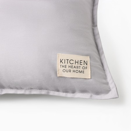 Ethel pillow, 45x45+1 cm, light gray, 100% cotton-6