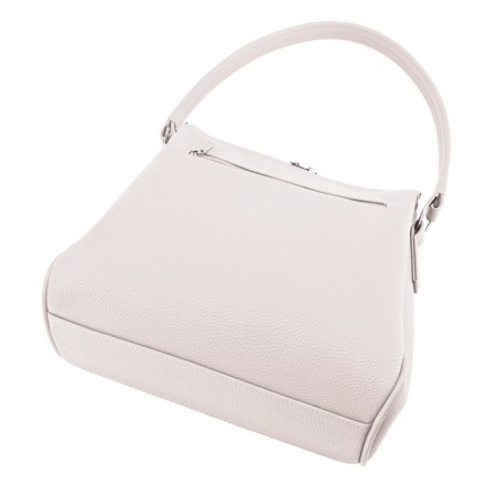 Bag women, genuine leather, milk 27x7.5x24 cm-1