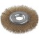 Disc “bison” brush 35187-125_z01, for Ushm, brassized 0.3 mm, steel, 22.2x125 mm