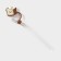 Ceramic mug with a lid and tube Brieds, 350 ml, beige color