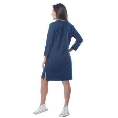 Women's dress, size 46, blue color-3