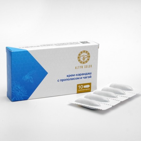 Cream-pencil with propolis and chaga, 10 pcs.