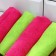 Napkins universal shares, cleaning rags, 5 pcs, 30 × 30 cm, microfiber, 220 g, with overlock, mix