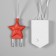 Garland "fringe" 2.4 × 0.9 m with nozzles "stars", IP20, transparent thread, 186 LED, white glow, 8 modes, 220 V