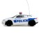 Radio-controlled “Police” machine works on batteries, white-blue color