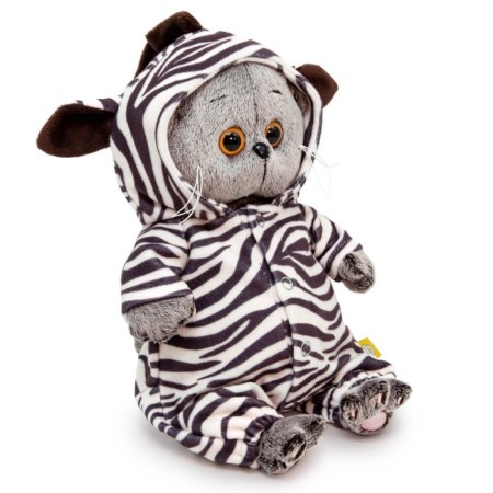 Soft toy "BABY BABY in the overalls" Zebra ", 20 cm-1