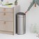 Garbage bucket Brabantia Touch Bin New, Steel color, 40 liters