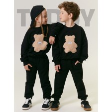 Children's suit Amarobaby Teddy, height 104 cm, black color