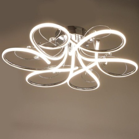 Lamp with PDU 69539/1 LED 102W Dimmer Chrome 71x71x17 cm Bayerlux-4