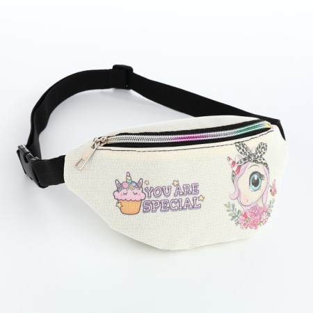 Bag's bag with zipper, milk color
