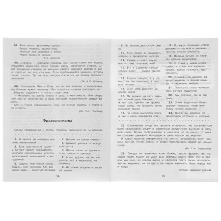 Training apparatus. GEF. Russian language. All types of control write -off 3 class. Batyreva S. G.-2