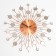 Watching clock, series: openwork, "Palek", smooth move, D-40 cm, dial 13 cm