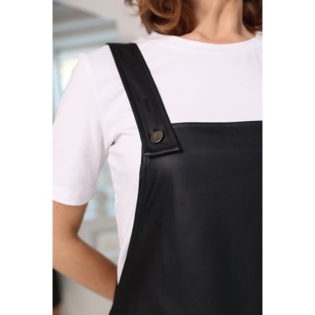 Sarafan female leather, size 48-4