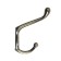 Furniture tundra hook TKD015, two -rod, bronze, 4 pcs TMP