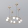 Suspended lamp with glass lactations BROOK, 5W, G9, 89x84x120 cm