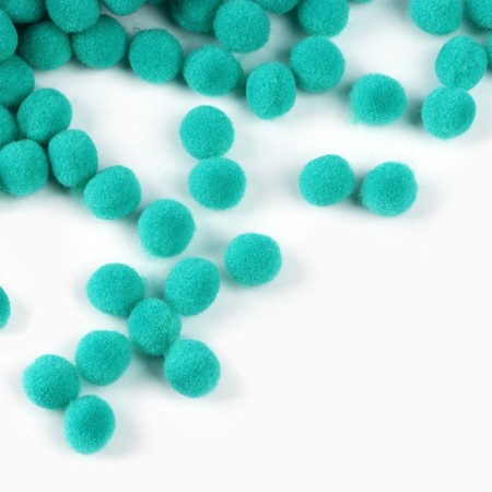 Pompons for creativity and decor "Green", 55 grams-4