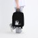 Backpack school textile Anime, 38x27x13 cm, black color