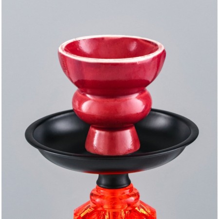 Hookah "Taishet", small, mine crystal, 27 cm, d bowl-5 cm, red-1