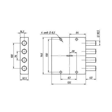Garage Castle "Senate", ZNI 4-GS-1, 003, b/o, 3 keys-1