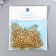 Round beads 6/0 "gold" 20 g