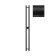Terminus duo electric heated towel rail "Circle", 1200x110 mm, Black Muars