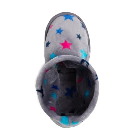 Women's slippers, gray star color, size 37-3