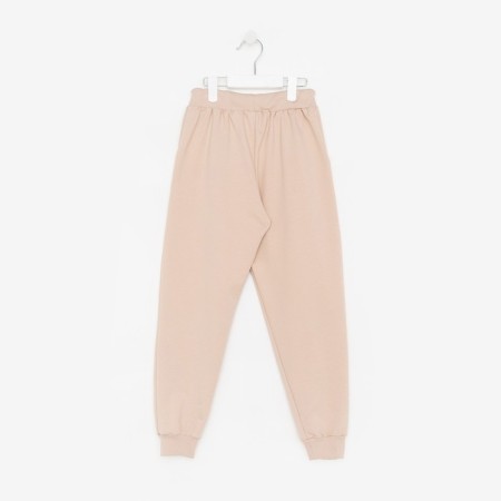 Kit for children (sweatshirt, trousers), black/milk mix, height 146 cm-6