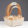 A set of baskets, 3 pcs, 27 × 27 × 9/30 cm, 23 × 23 × 8/25 cm, 20 × 20 × 7/20 cm, rotang