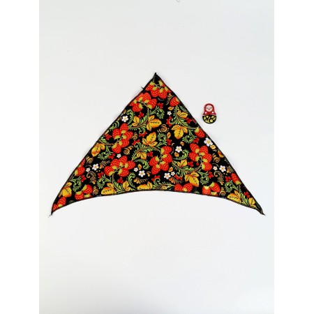 Carnival set "Marfushenka-Dushenka": A scarf and brooch