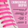 A set of shoes for shoes, 6 pcs, silicone, flat, 13 mm, 9 cm, pink neon color color