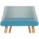 Morgan metal charm metal/velor, natural/blue 53x56x86 cm