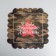 Cookie box, confectionery packaging with PVC lid, February 23, 21 x 21 x 3 cm