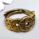 Souvenir brass "Cash ring - five emperors" 2.1x2.1 cm