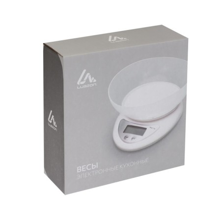 Kitchen Libra Luazon LVK-706, electronic, with a bowl, up to 5 kg, white-10