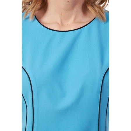 Women's dress, size 42, blue color-4