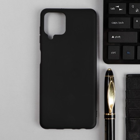 Case for Samsung Galaxy A22, silicone, matte, black