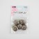 A set of buttons on the leg, d = 25 mm, 5 pcs, the color is black-silver