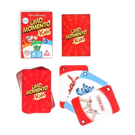 A board game to the reaction and attention "Umo Momento. KIDS ", 70 cards, 4+-1