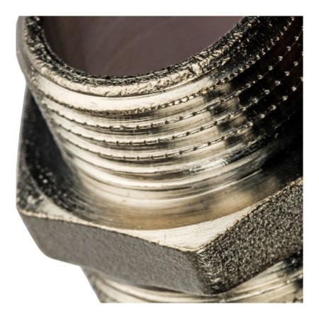 Nipple transition stout SFT-0004-000134, 1 "x 3/4", outer thread, nickel-plated brass-3