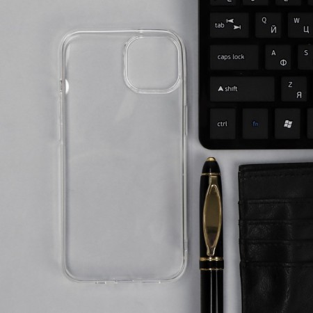 Krutoff cover, for iPhone 14, silicone, transparent-1