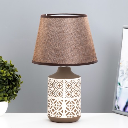 HELP lamp 16009/1 E14 40W white-chocolate 24x24x40 cm Risalux-1